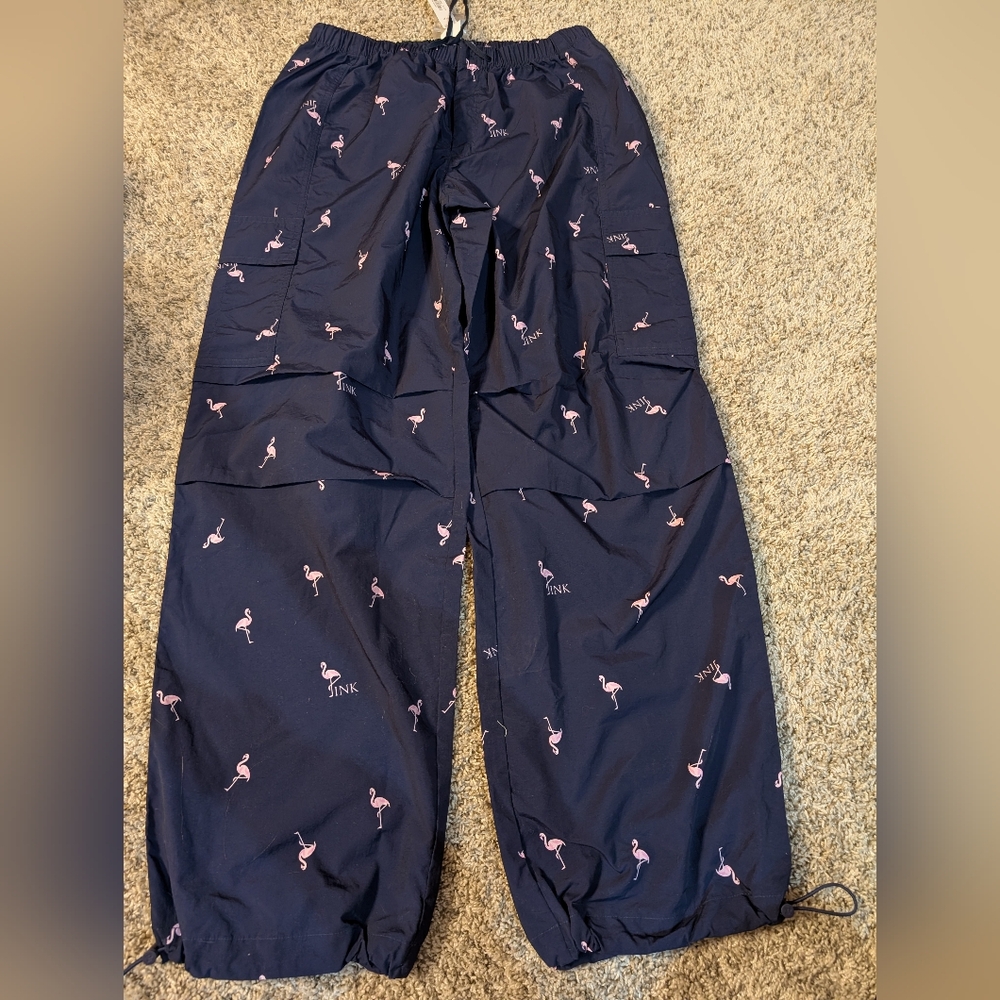 Pink! Windbreaker pants